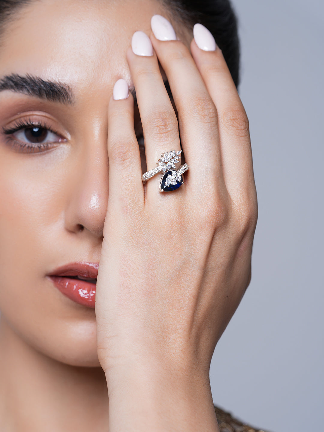 Small Dark Blue AD Ring