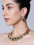 Mehendi Polish Designer AD Necklace Set