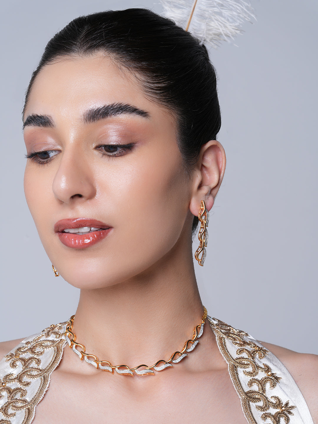Golden AD Necklace