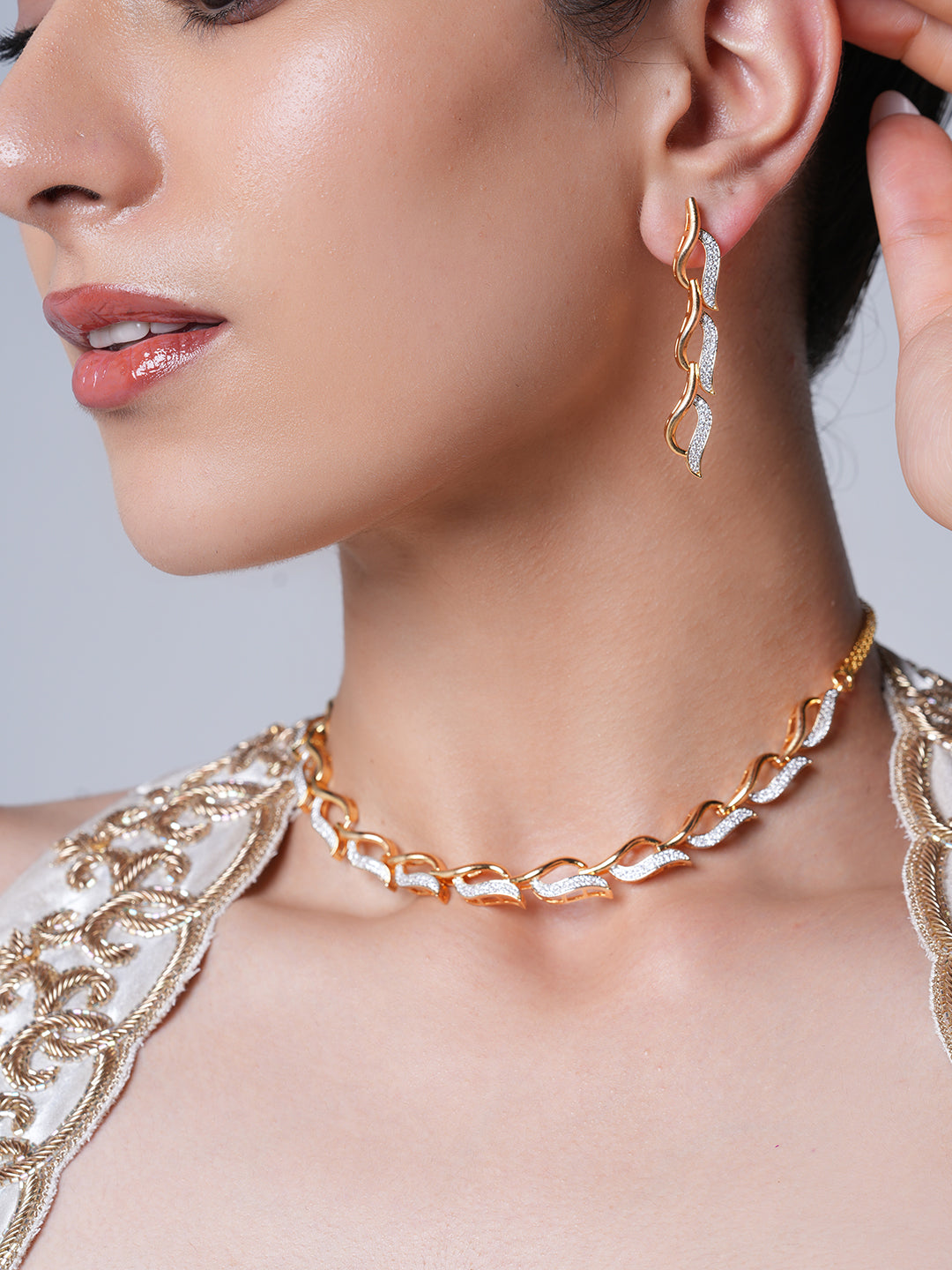 Golden AD Necklace