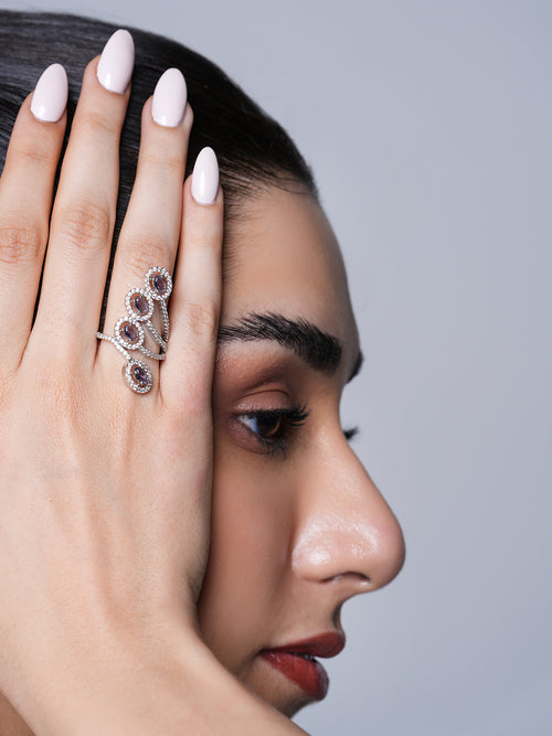 Purple Light AD Ring