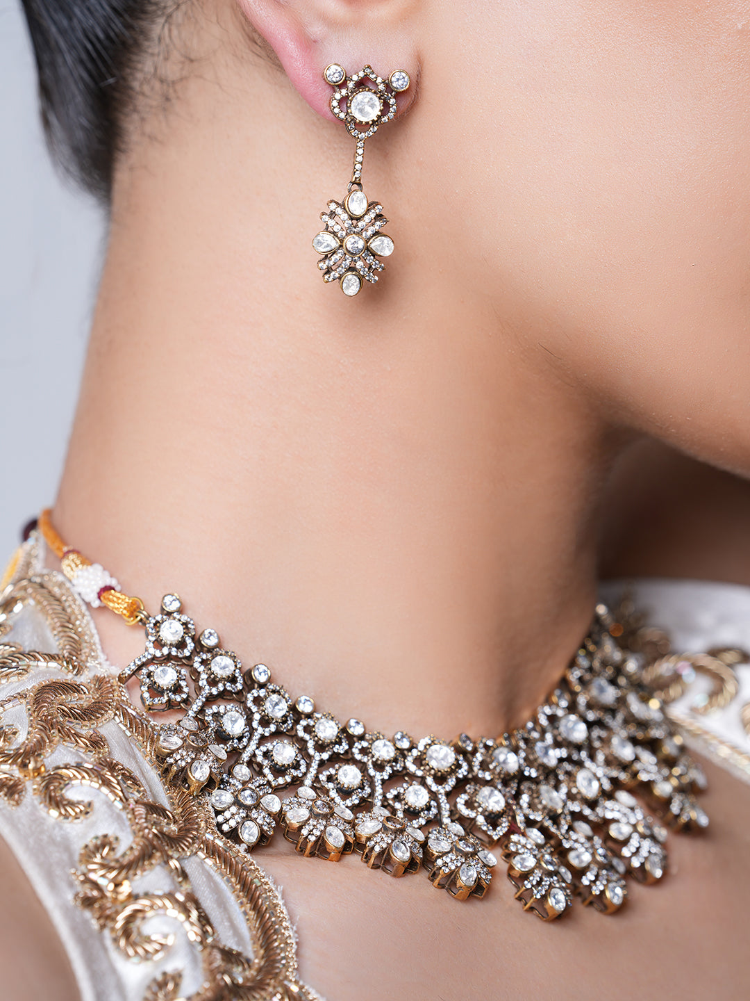 Heavy Antique Polish Victorian Necklace