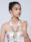 Long White Kundan Necklace