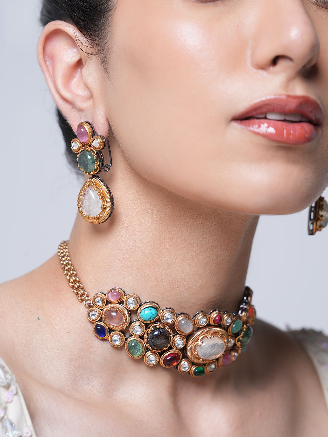 Small Navratan Choker