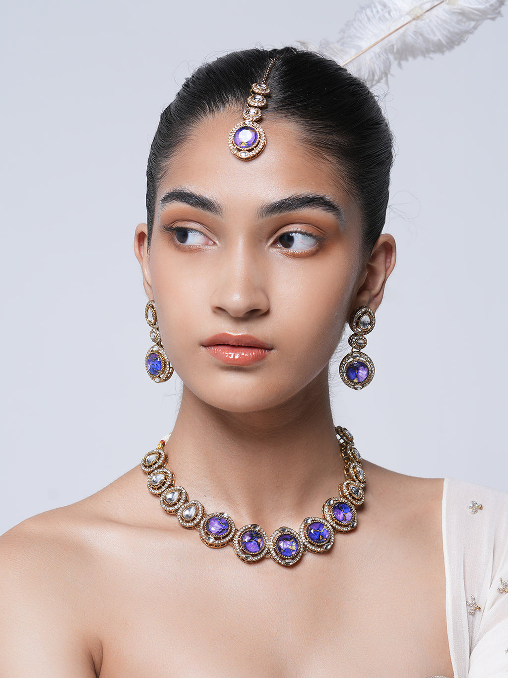 Short Designer Firestone Necklace