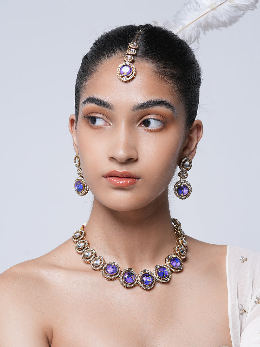 Short Designer Firestone Necklace