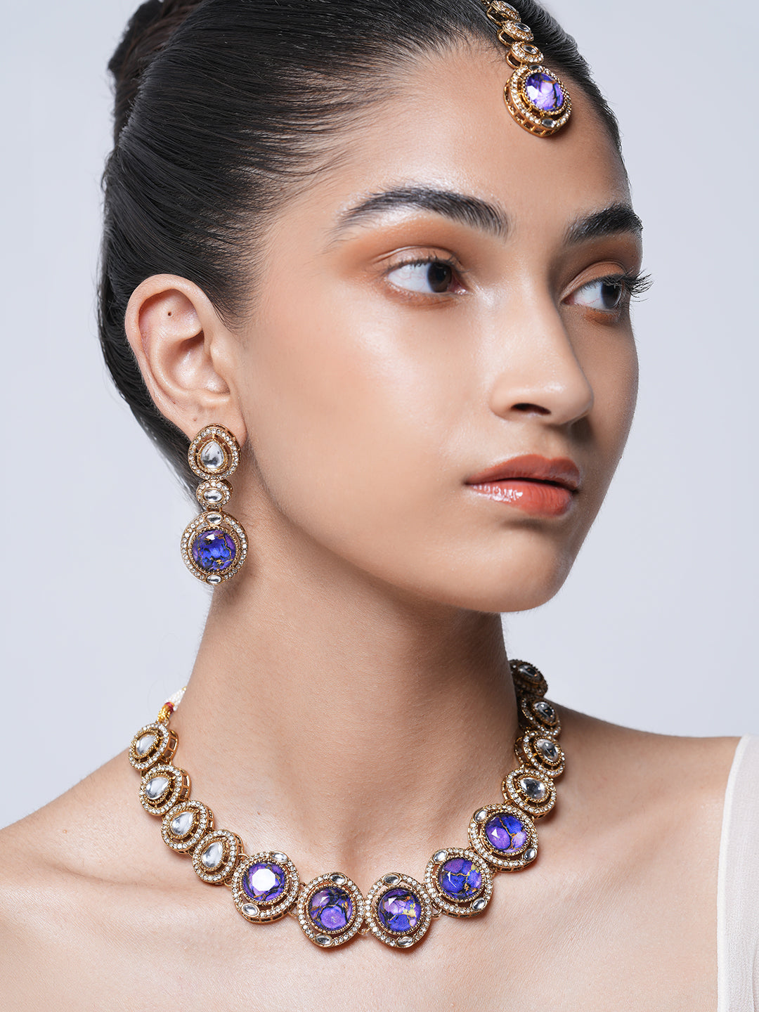 Short Designer Firestone Necklace