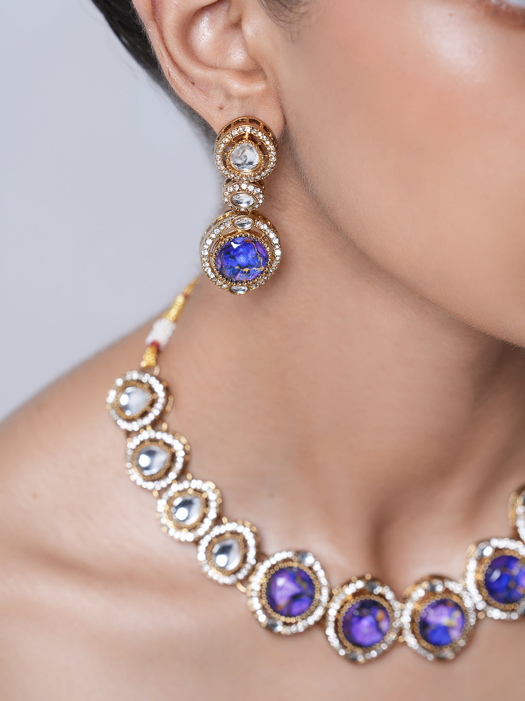 Short Designer Firestone Necklace