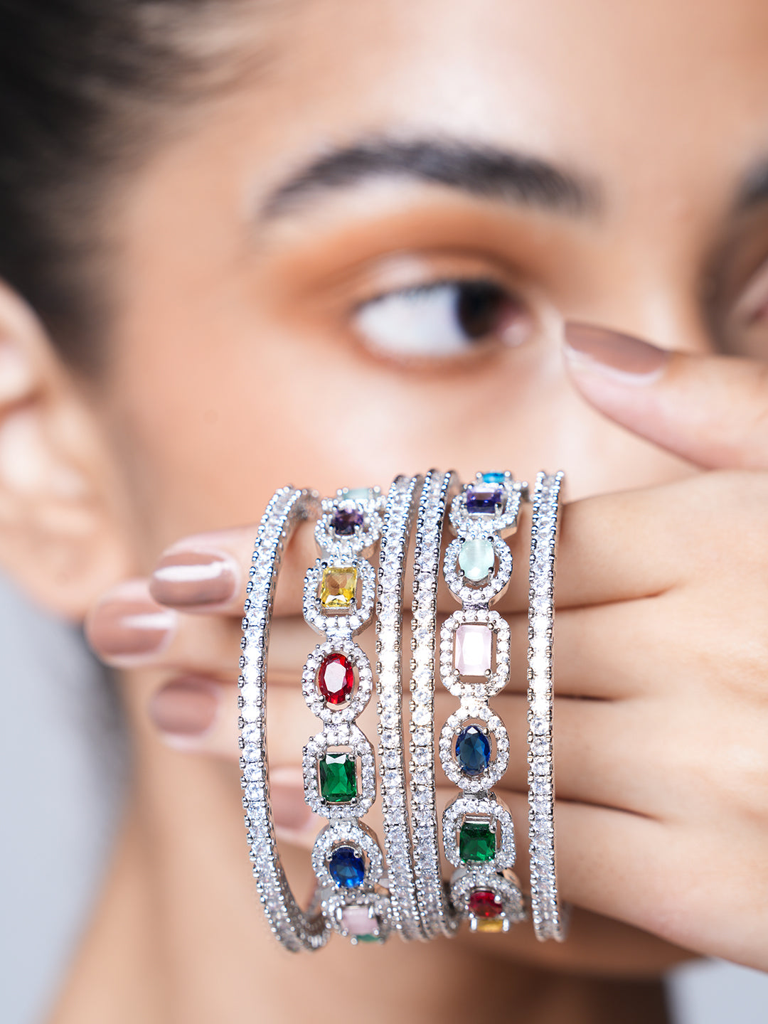 Designer AD Multicolor Bangles