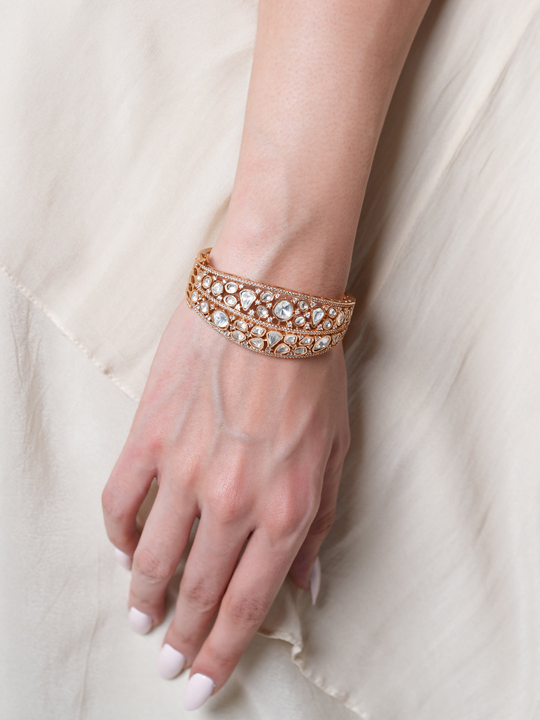 Shiny Moissanite Heavy Bracelet