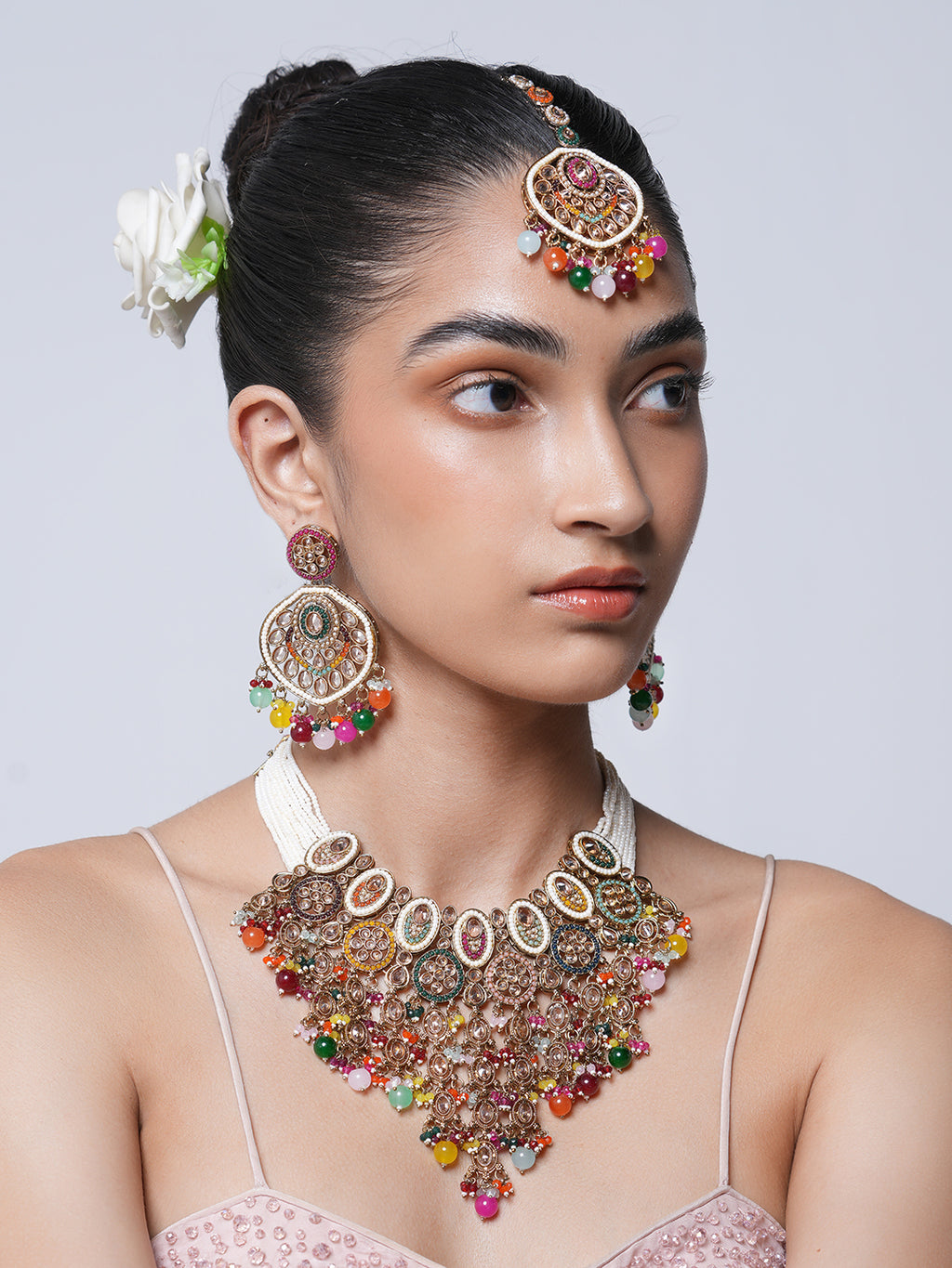 Multicolor Reverse AD Heavy Bridal Set