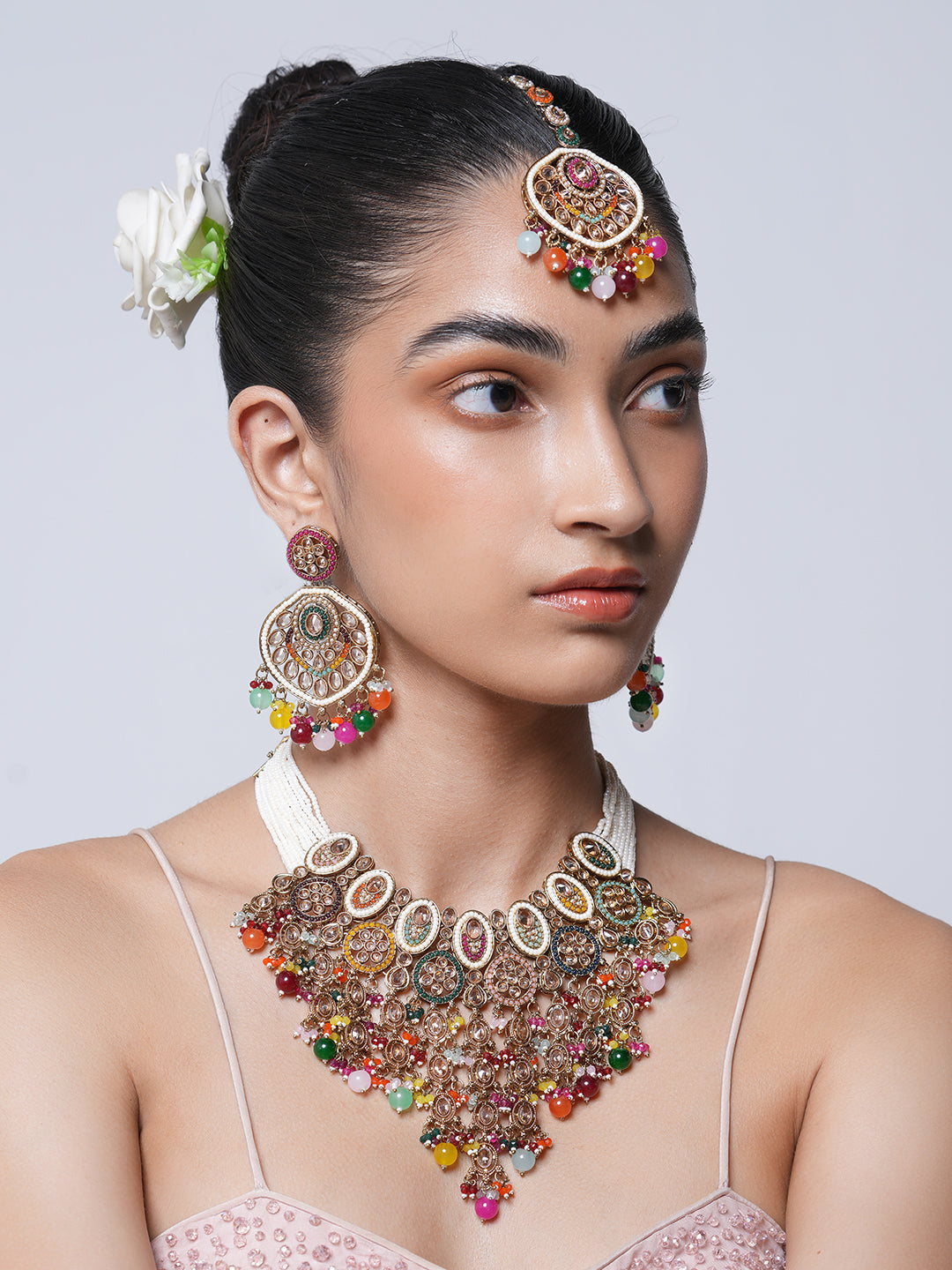Multicolor Reverse AD Heavy Bridal Set