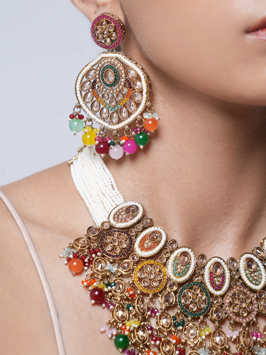 Multicolor Reverse AD Heavy Bridal Set