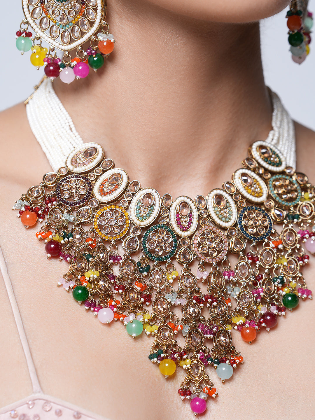 Multicolor Reverse AD Heavy Bridal Set