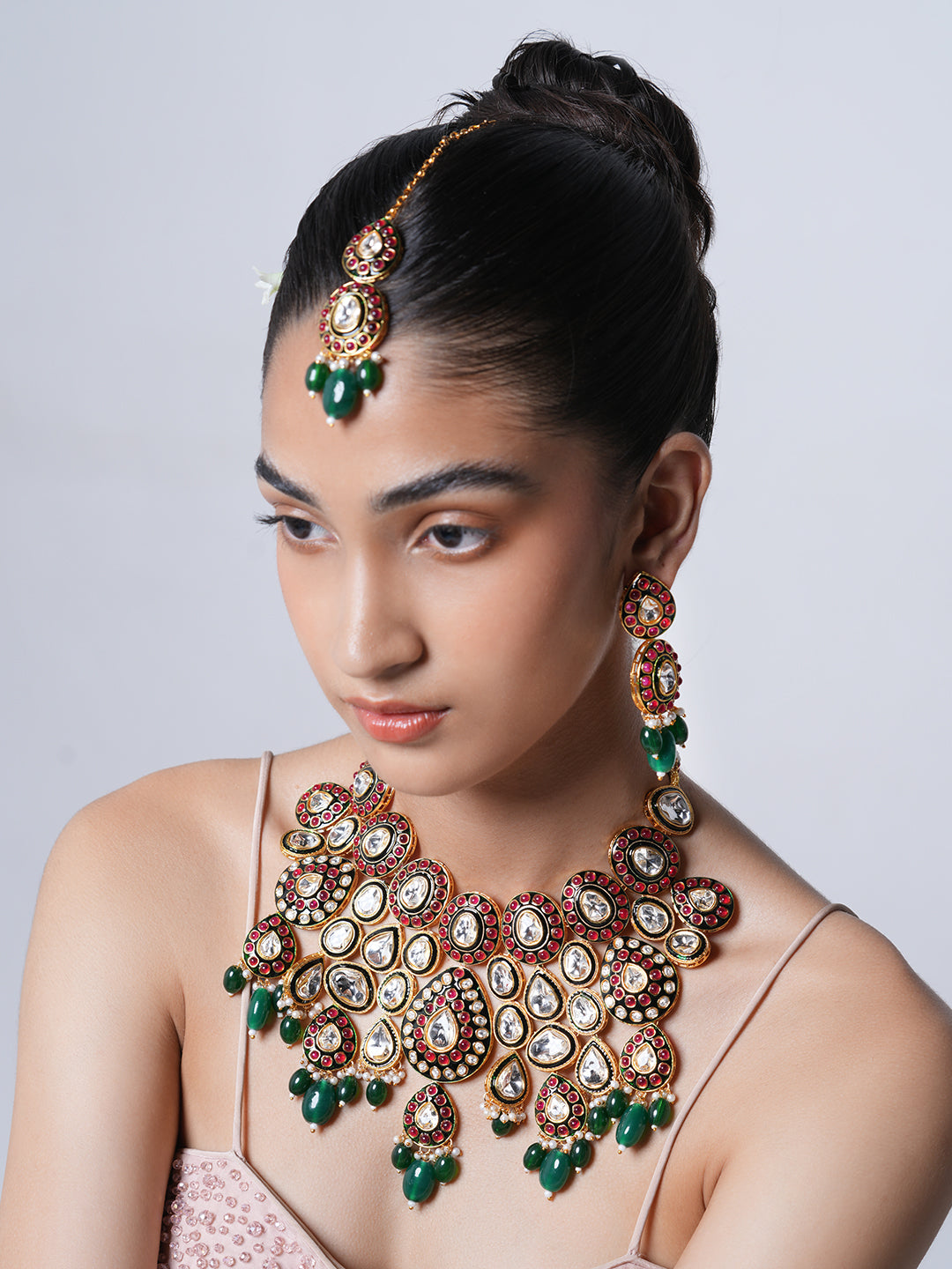 Heavy Bridal Polki Set