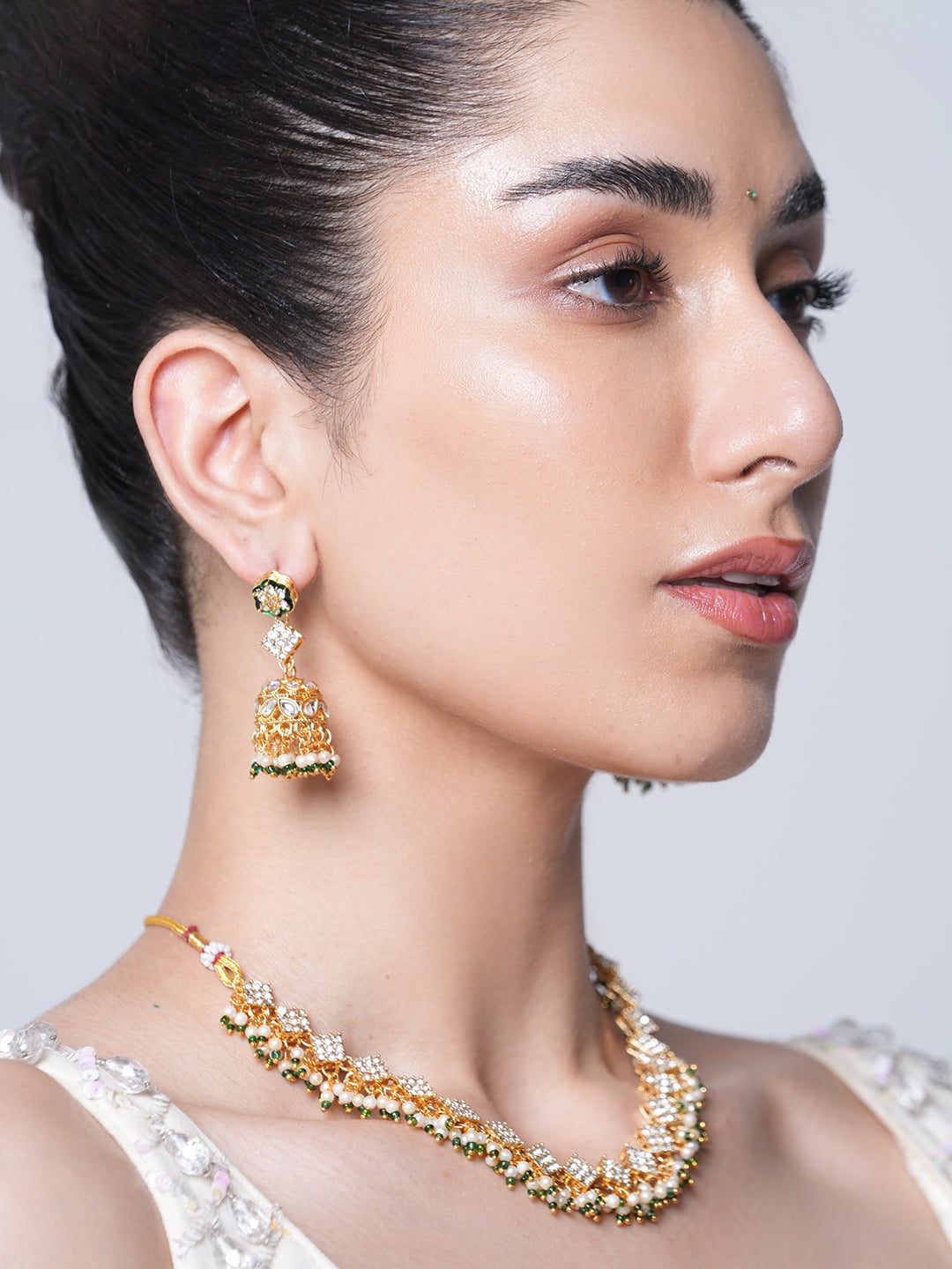 Sleek CZ Short Necklace