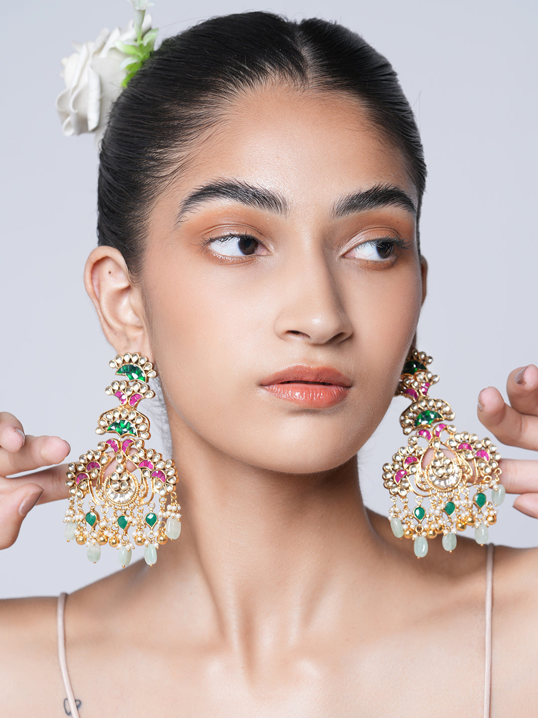 Pachi Kundan Jadau Earrings
