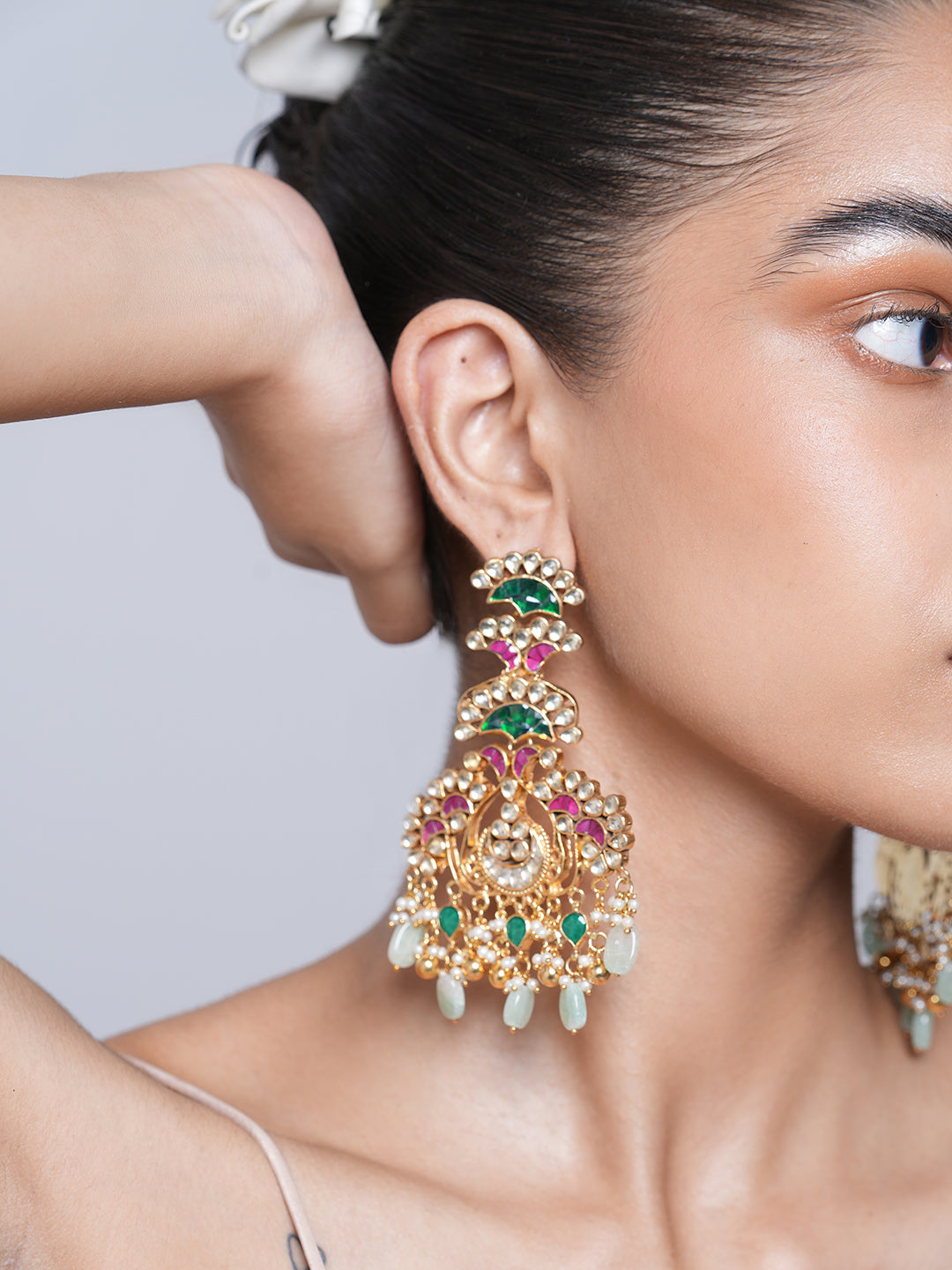 Pachi Kundan Jadau Earrings