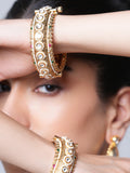 Heavy Round Kundan Bangles