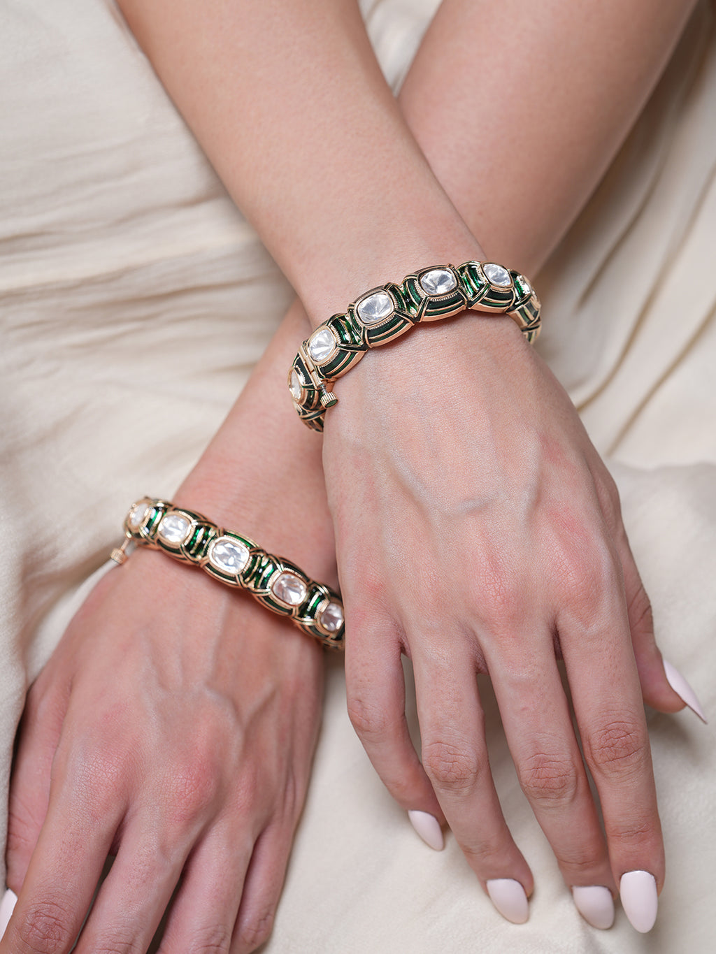 Premium Kundan Polki Bangles