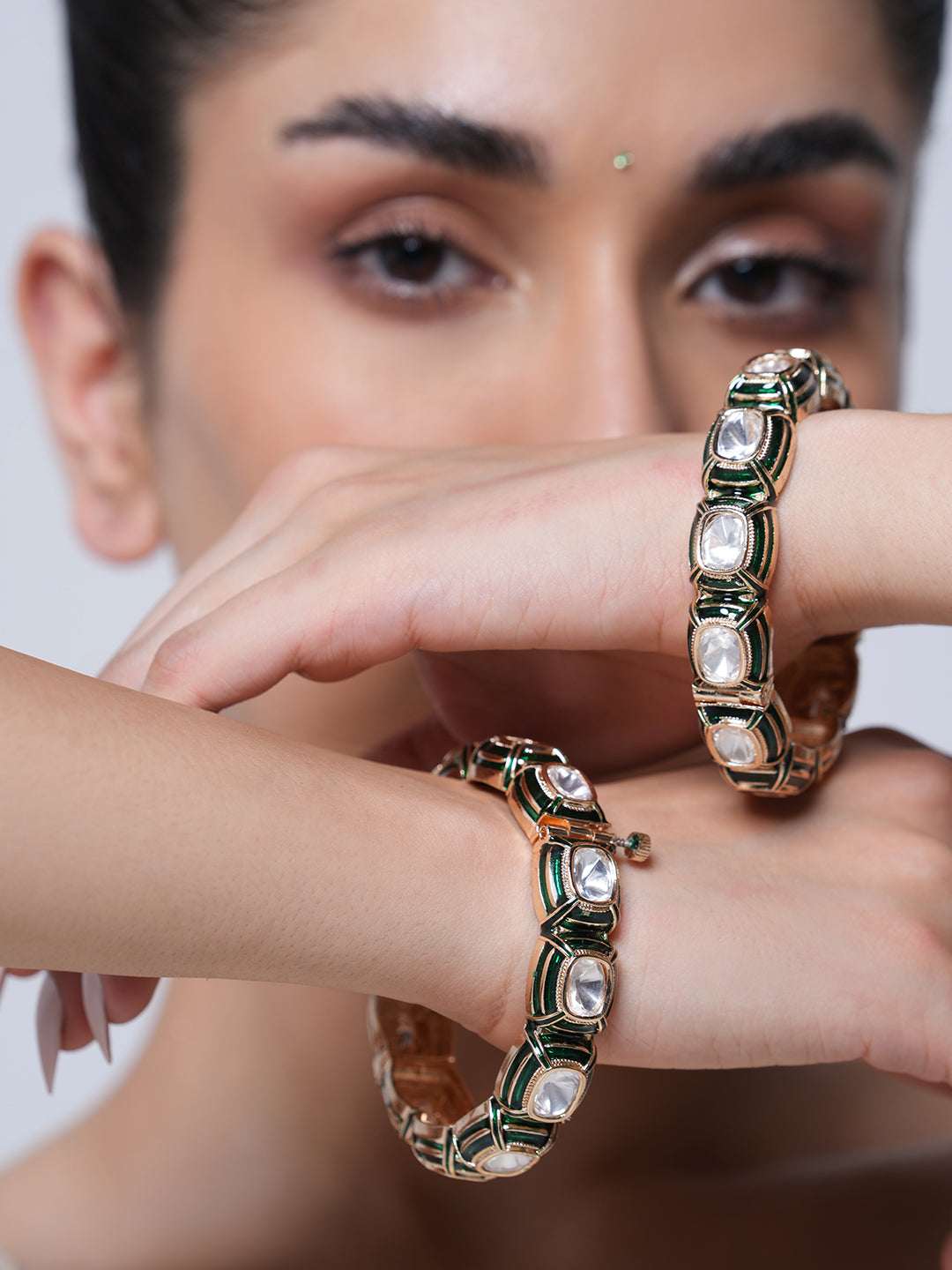 Premium Kundan Polki Bangles