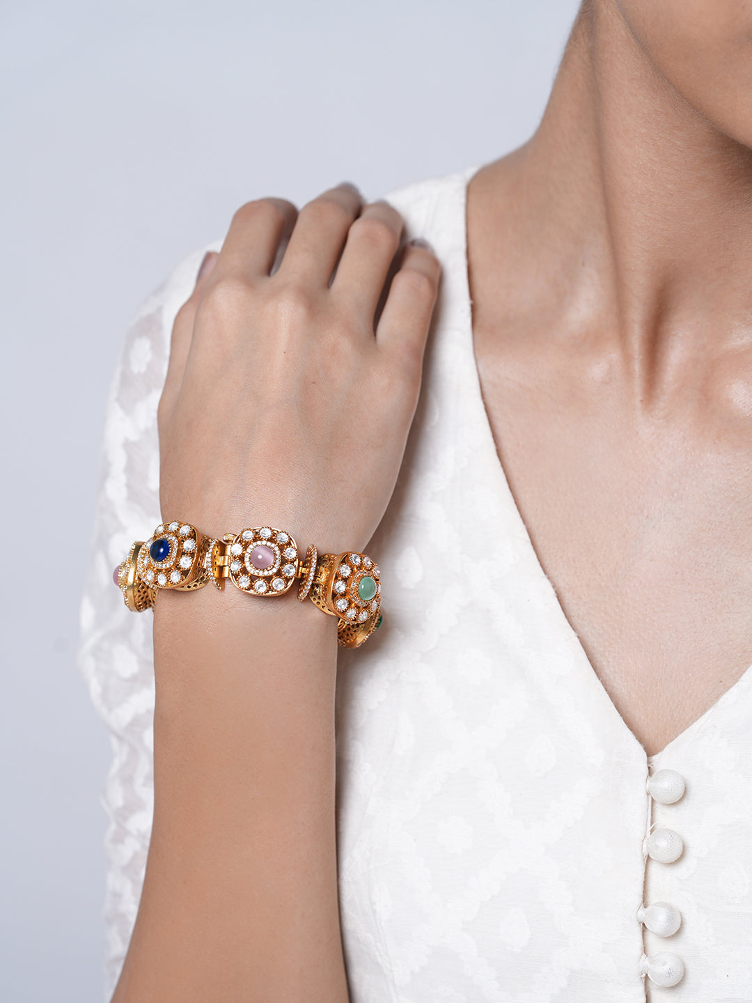 Heavy Multicolored Designer Bracelet