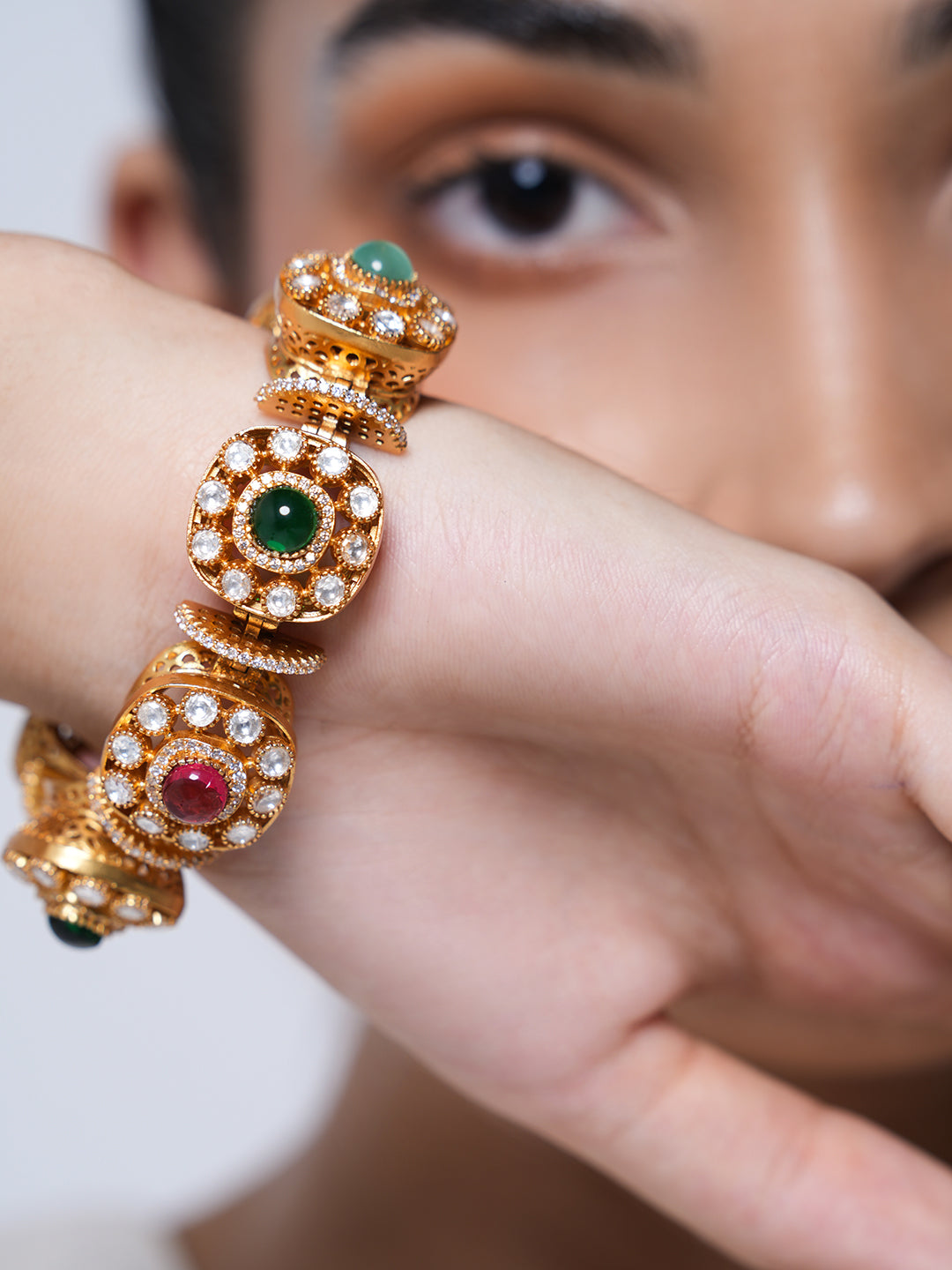 Heavy Multicolored Designer Bracelet