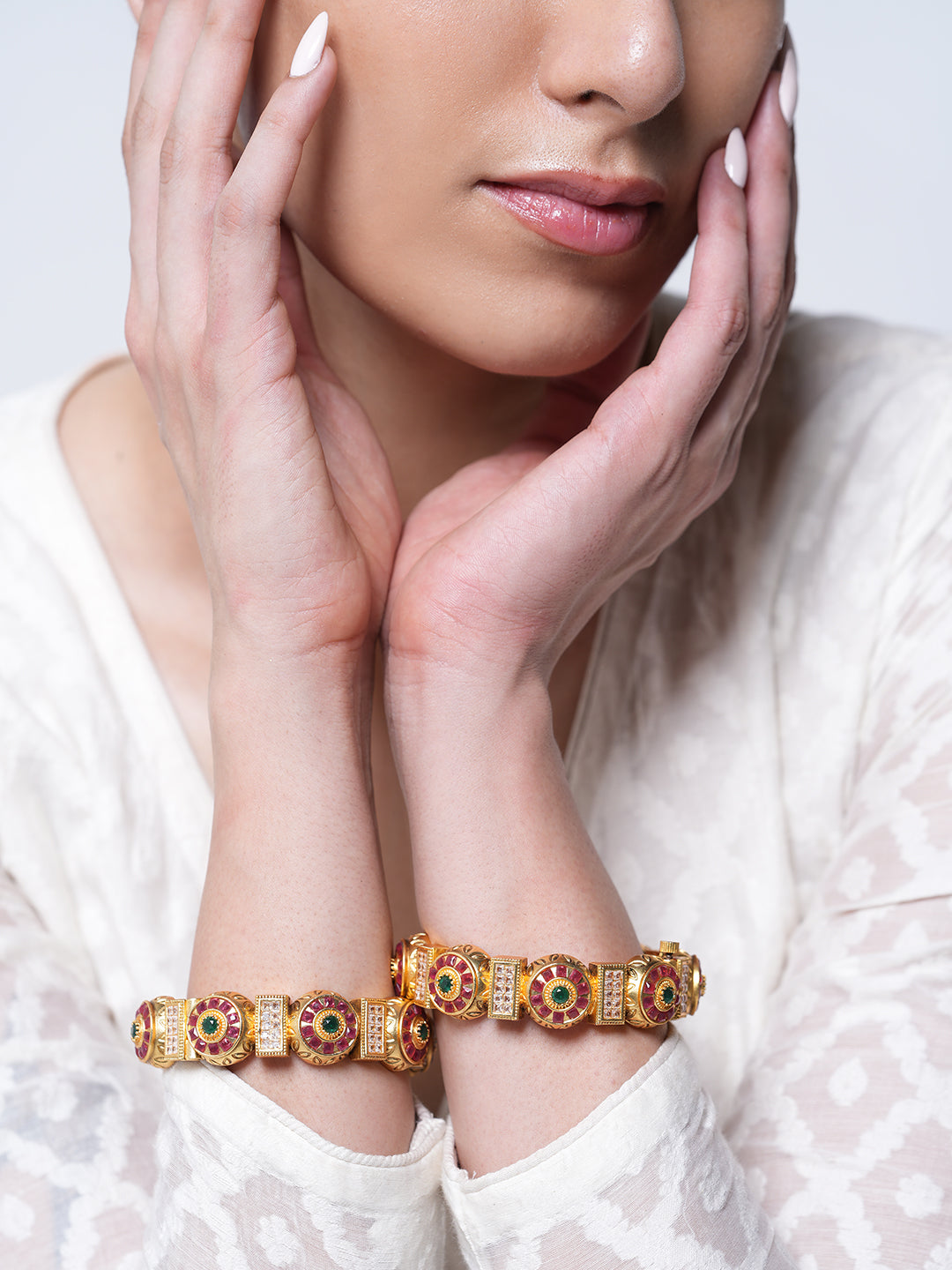 Gold Polish Designer Kada