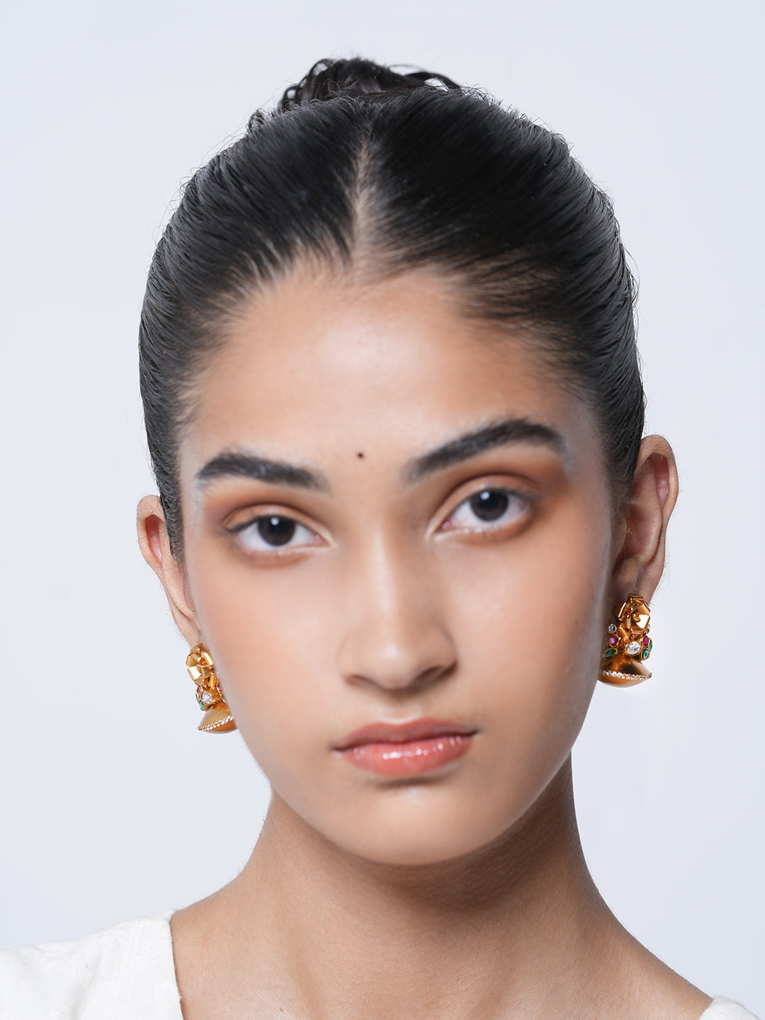 Designer Rose Shaped Earrings