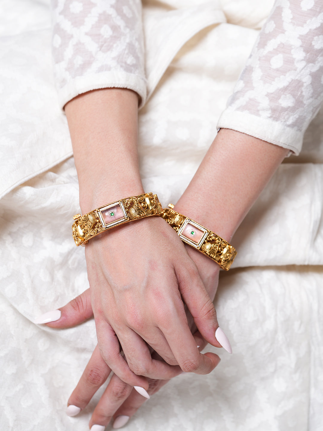 Designer Elephant Rajwada Bangles