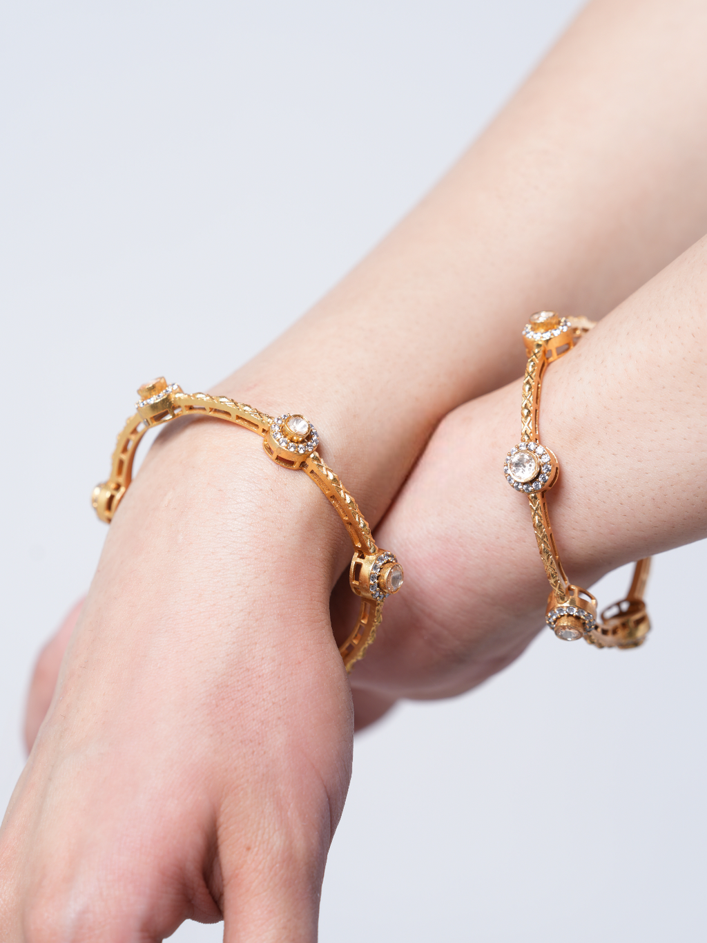 Sleek Premium Moissanite Bangles (2.4)