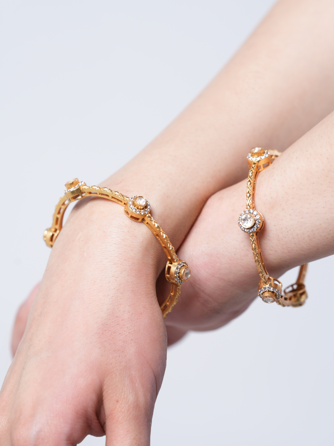 Sleek Premium Moissanite Bangles (2.4)