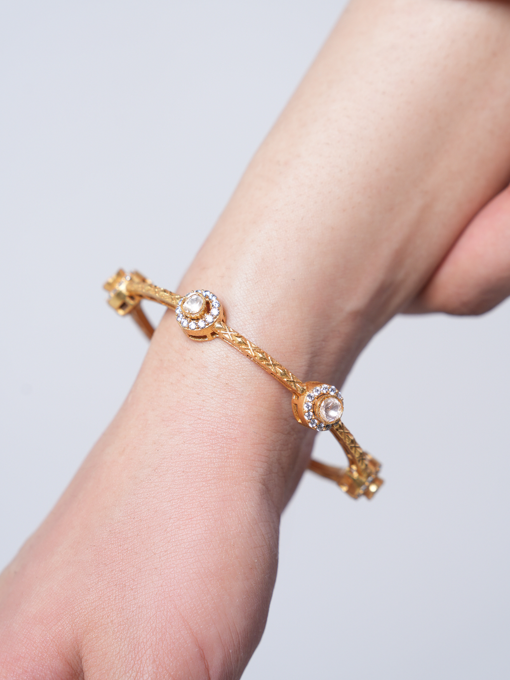 Sleek Premium Moissanite Bangles (2.4)