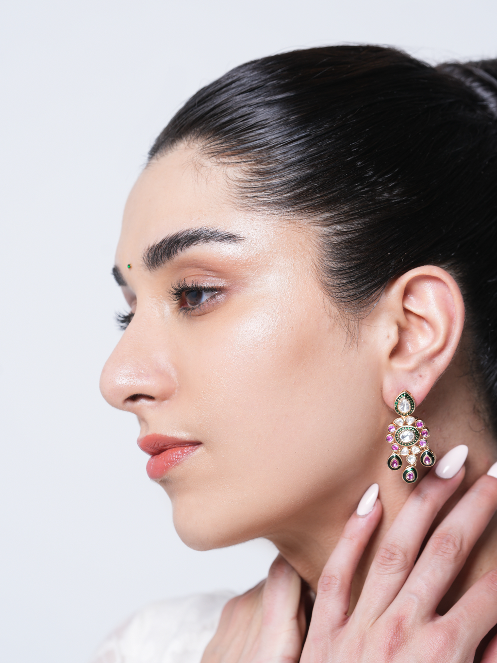Premium Kundan Polki Earrings