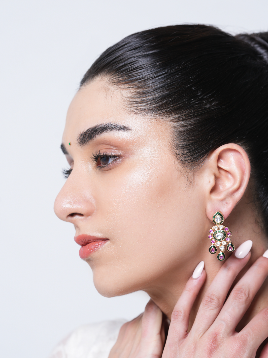 Premium Kundan Polki Earrings