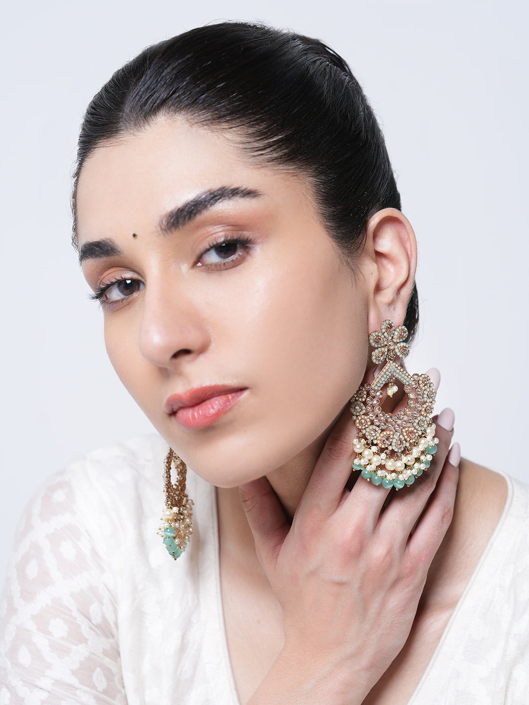 Reverse AD Turquoise Earrings