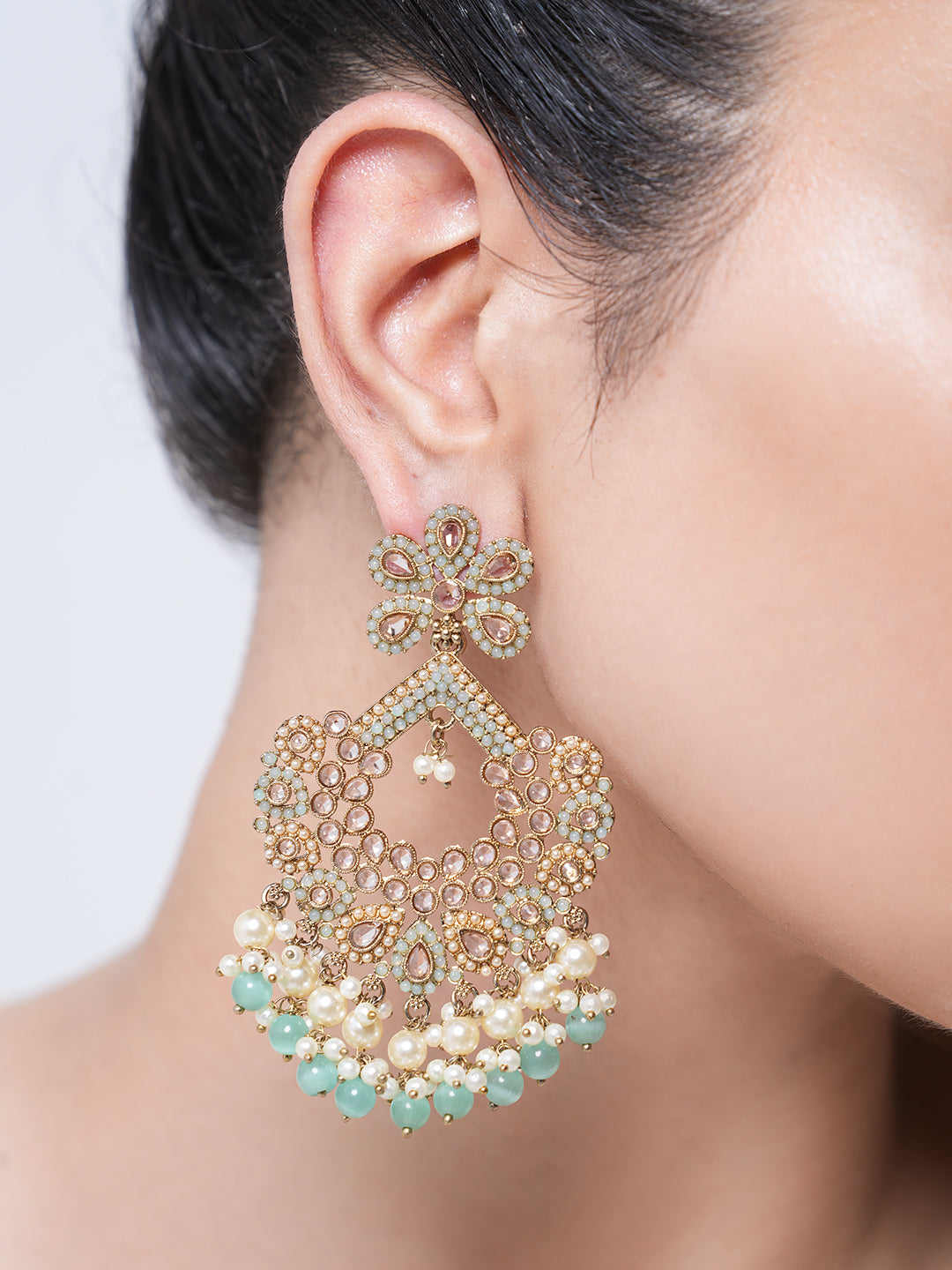 Reverse AD Turquoise Earrings