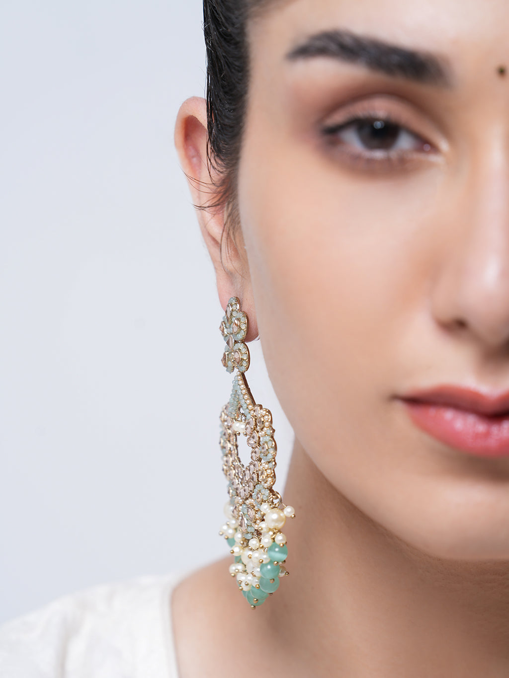 Reverse AD Turquoise Earrings