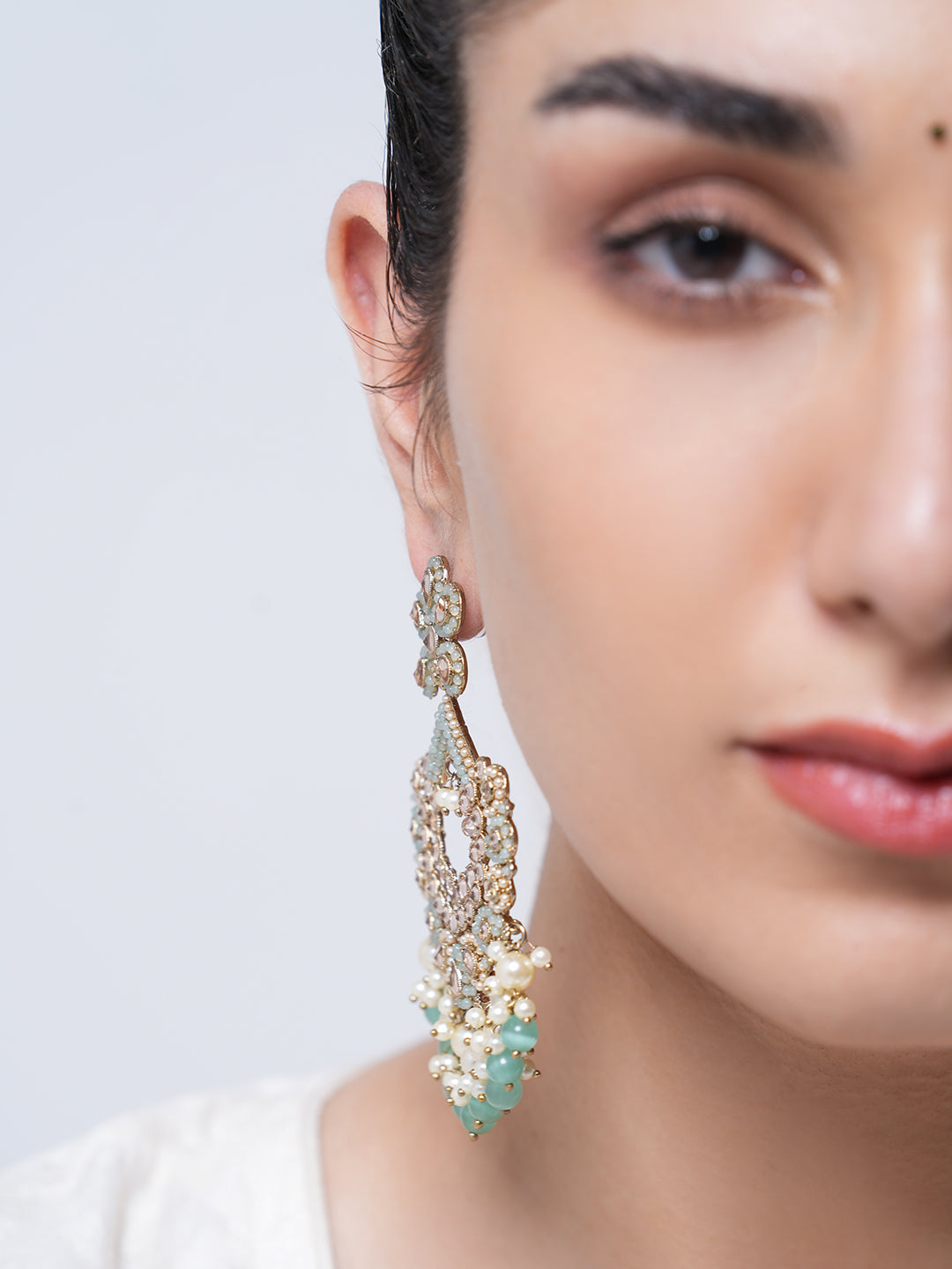 Reverse AD Turquoise Earrings