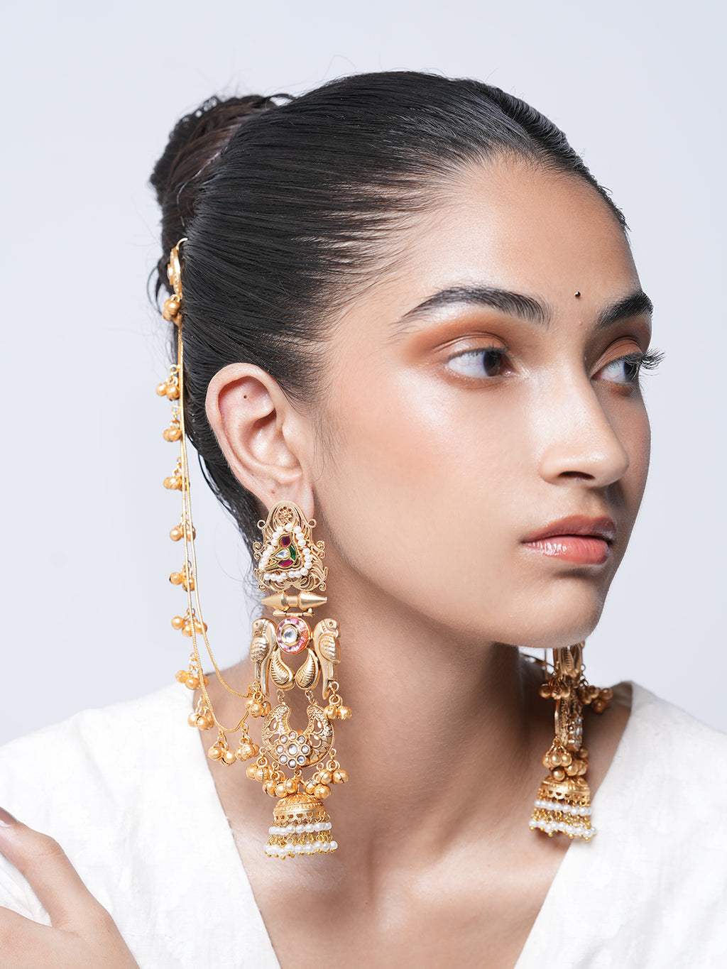 Designer Long Jhumka with Ghungroo