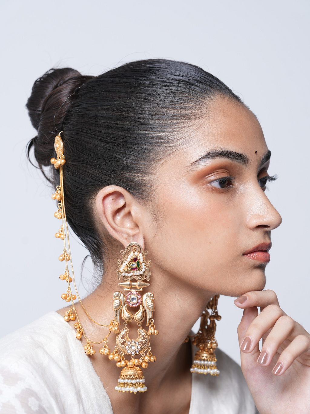 Designer Long Jhumka with Ghungroo