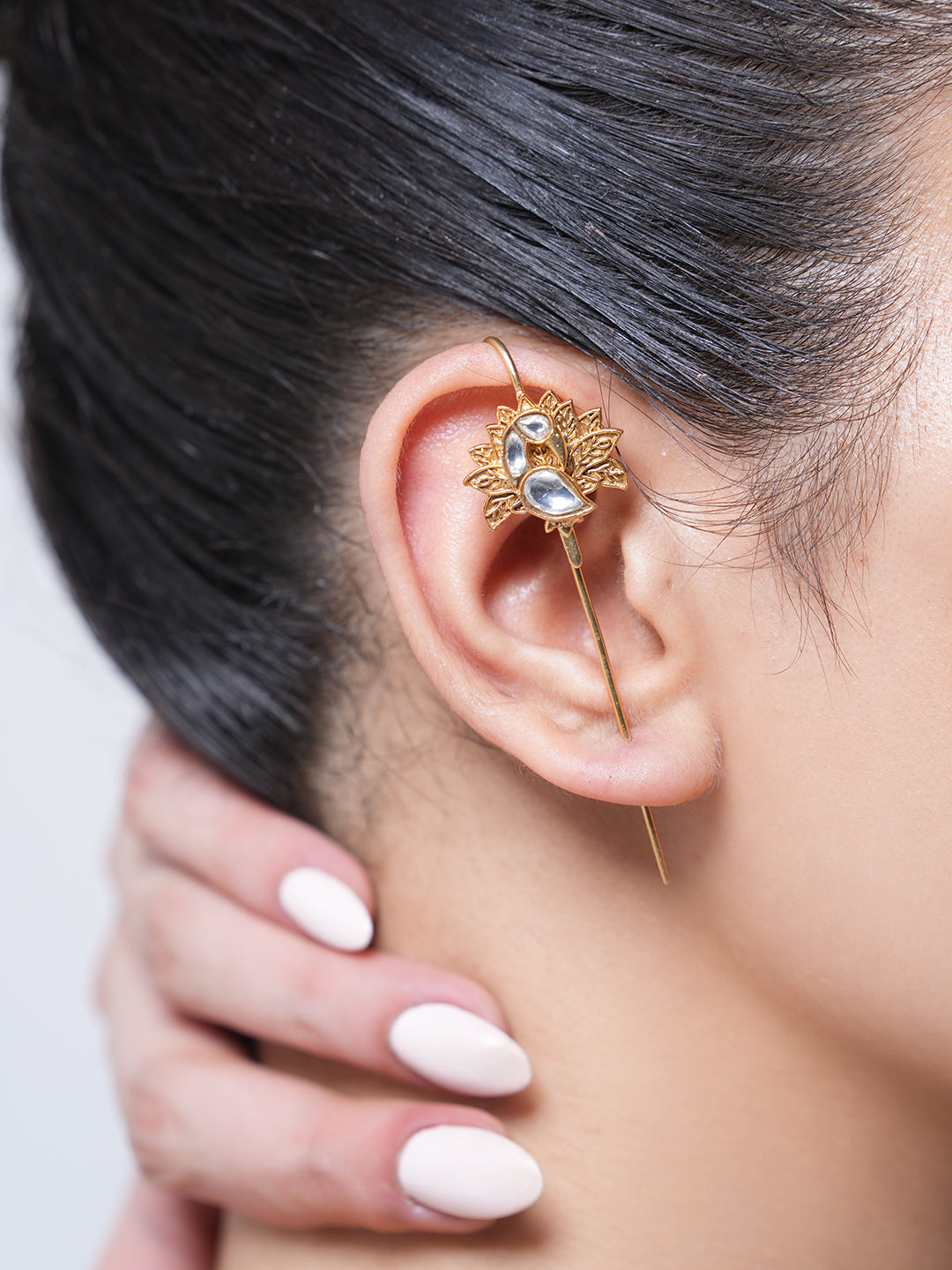 Designer Kundan Earcuffs