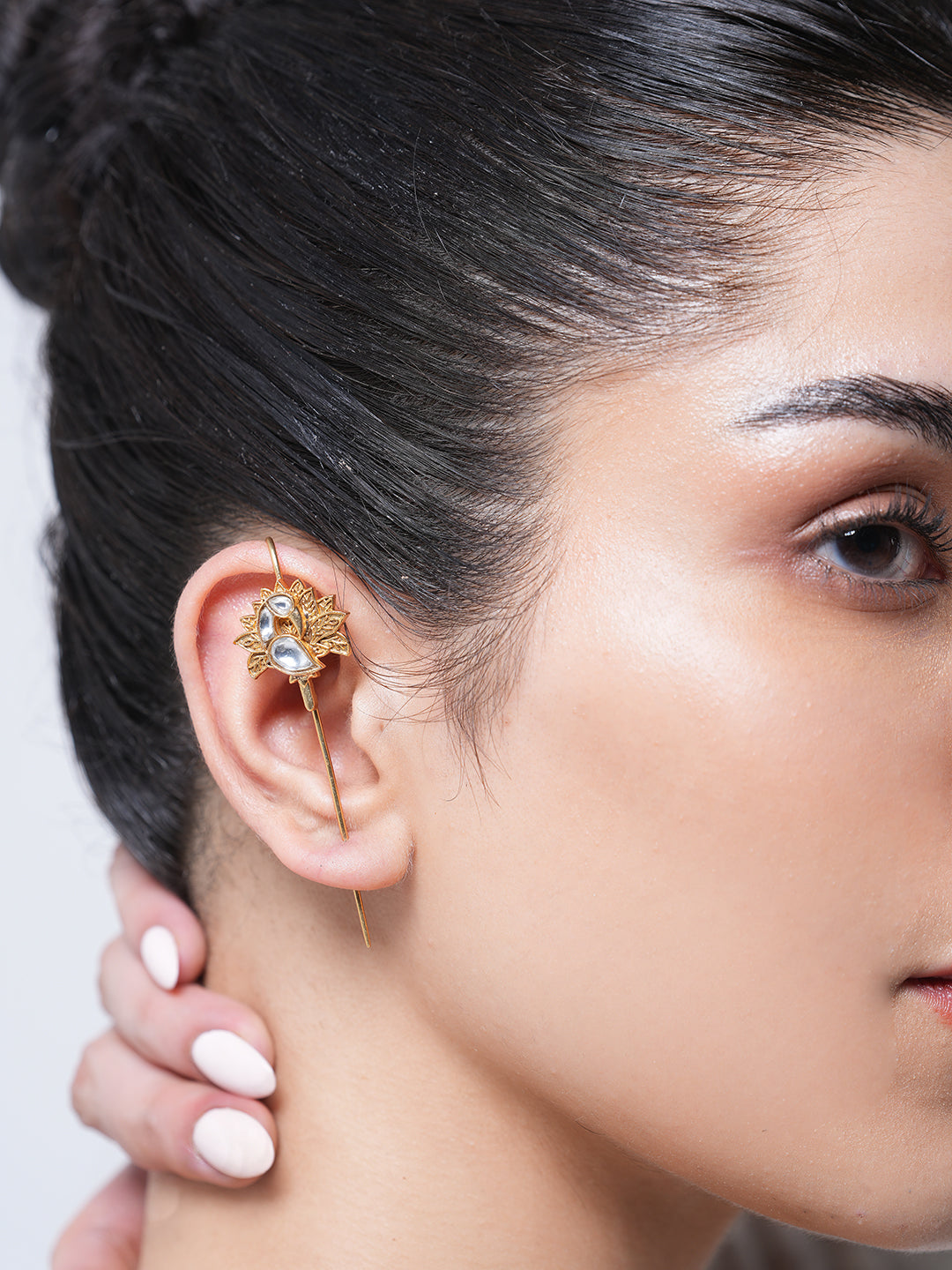 Designer Kundan Earcuffs