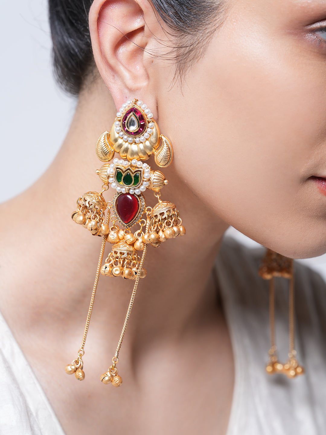 Long Jhumki with Ghungroo