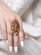 Heavy Antique Krishna Ring