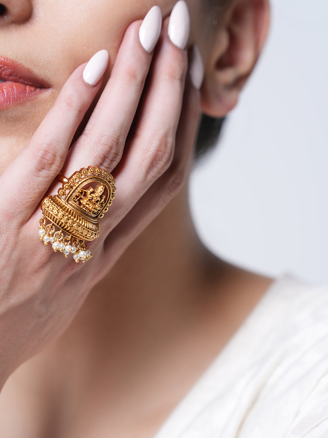 Small Lakshmi Designer Ring