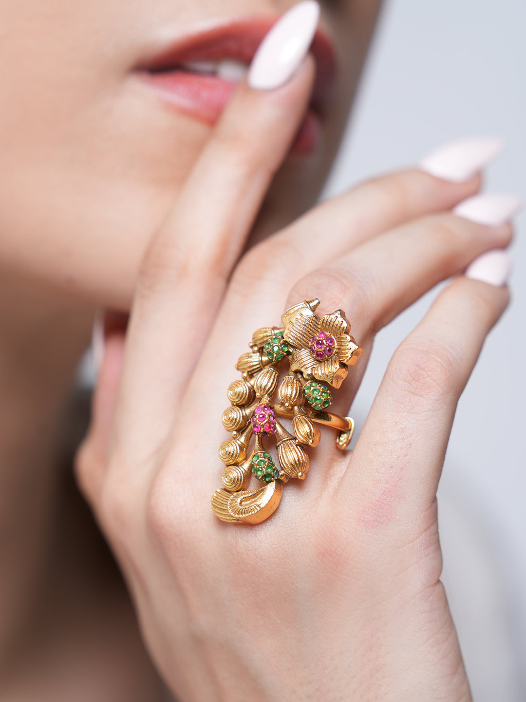 Heavy Gold Polish Antique Ring