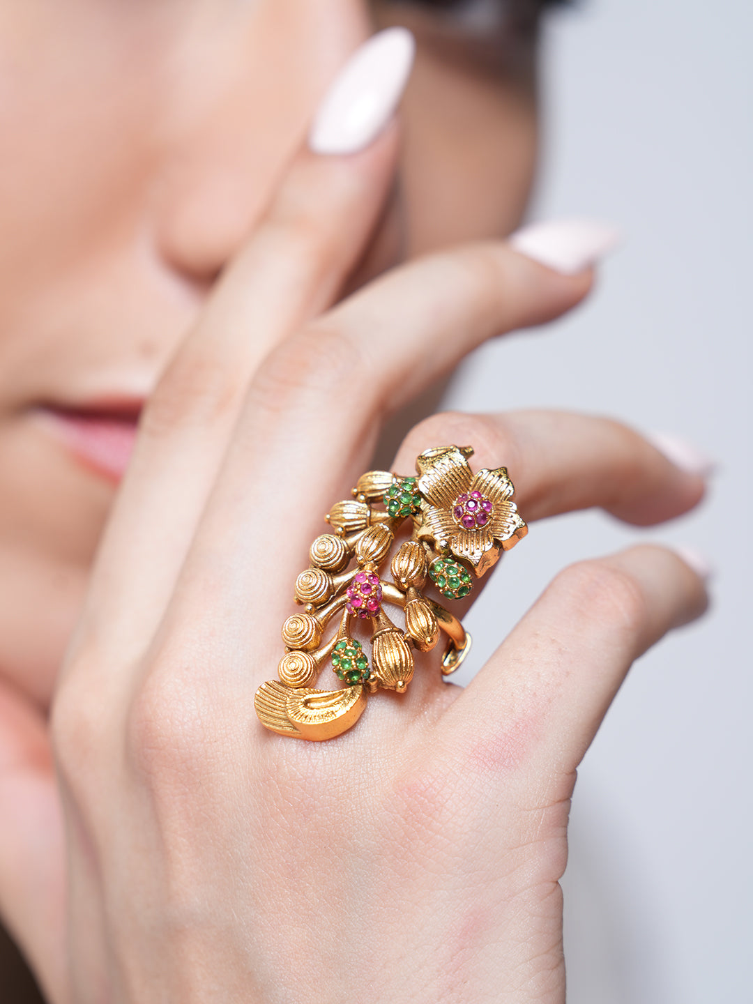 Heavy Gold Polish Antique Ring