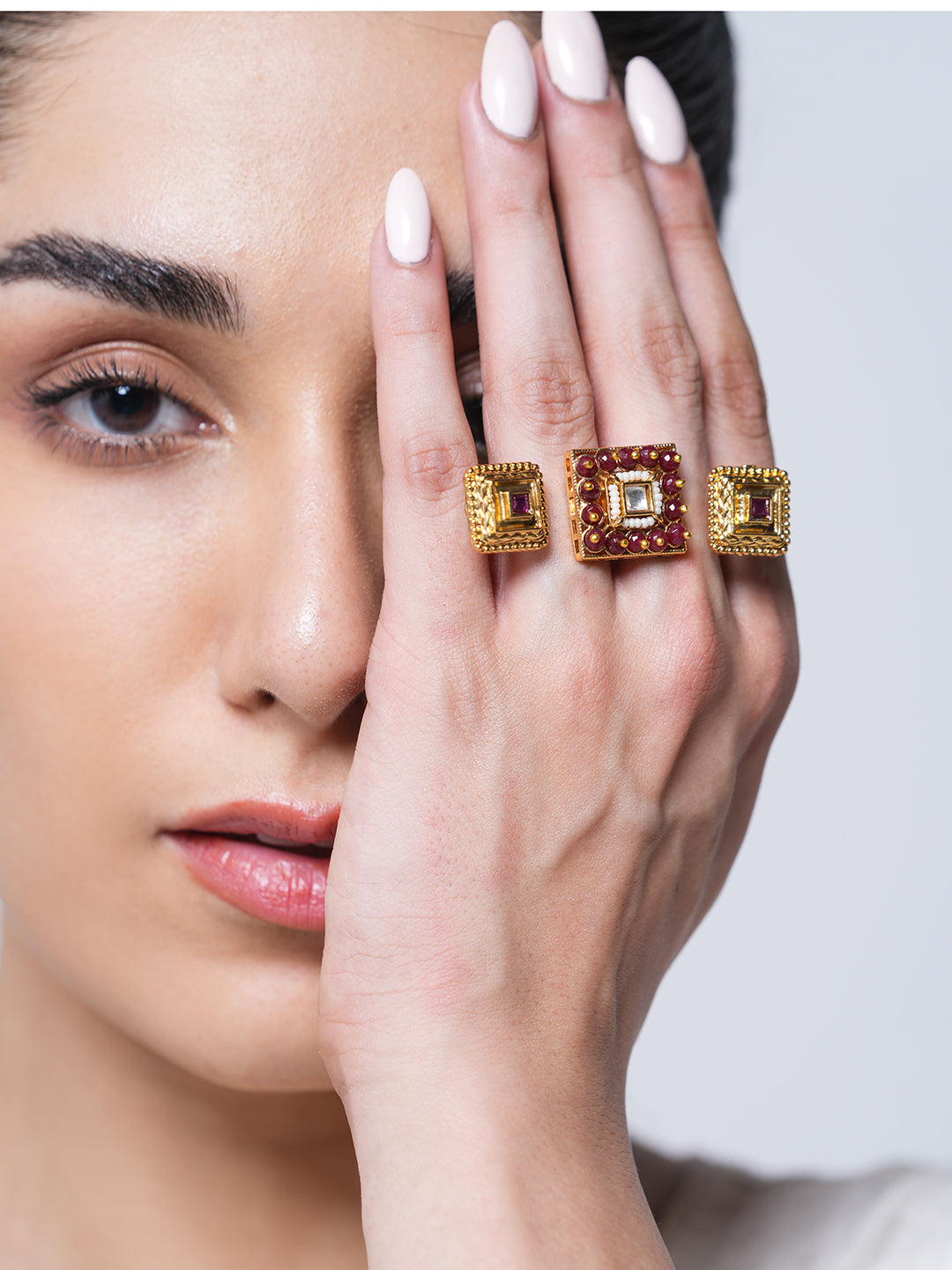 Square Two Finger Ring