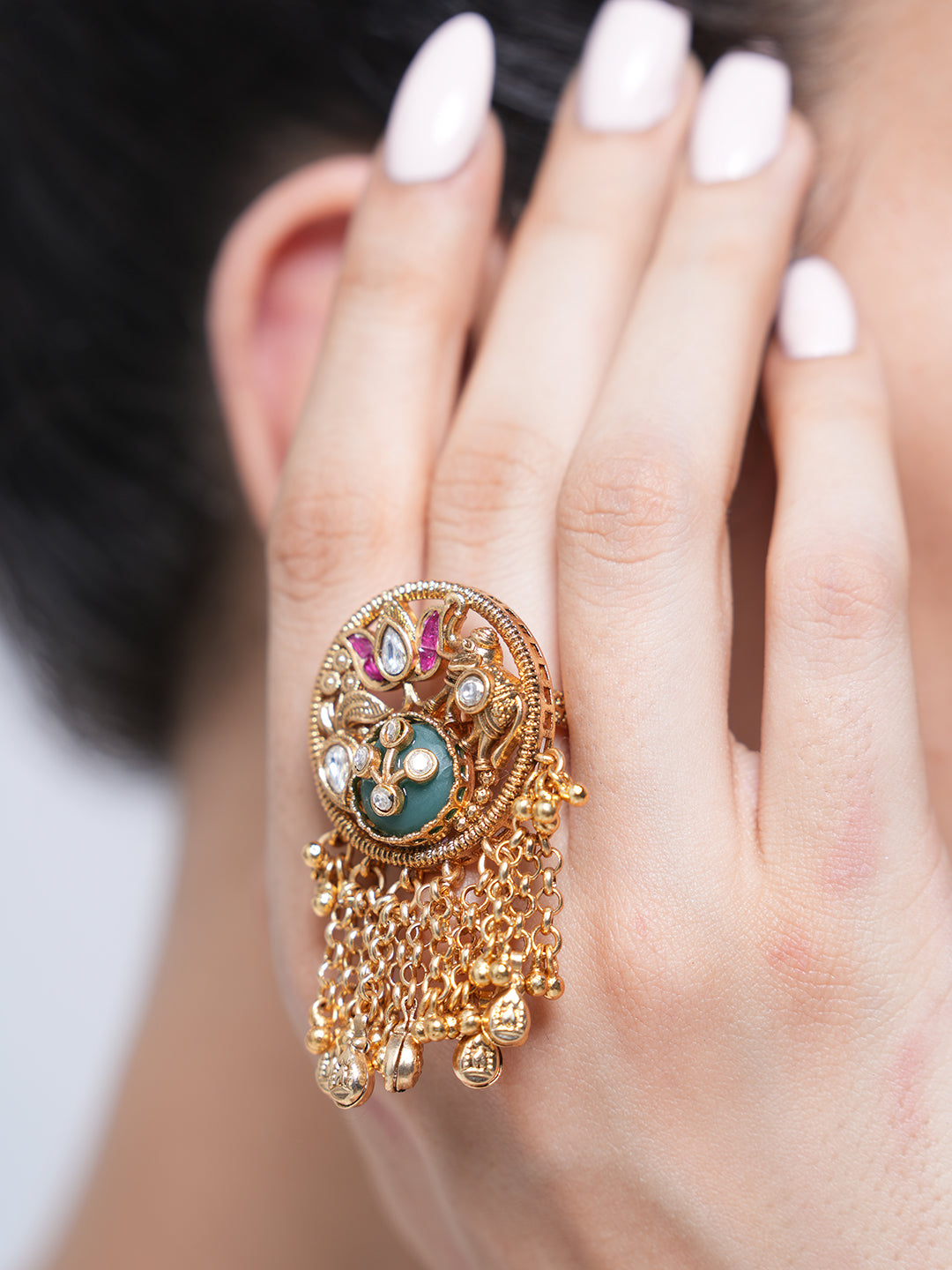 Long Heritage Ghungroo Ring